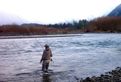 Lisa Schweitzer Hoh River Fly Fishing Winter Steelhead